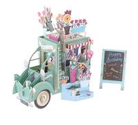 Bloomeet 3D Pop-Up Greeting Cards Handmade Flower Float Hollow Cut Loveing Card for Birthday to Your Lovers, Friends, with Envelope