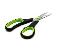 BloomFashion® Easy Soft Grip Sharp Mini Paper Scissors Fine Edge Smooth Cutting Multi-Purpose Stainless Steel Scissor for School Kitchen Office Supplies Green