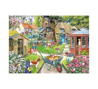 The House of Puzzles Bloomin' Lovely Jigsaw - 1000 Piece Jigsaws For Adults, Artist Illustrated, Scenic Landscape, Deluxe Puzzle Gifts