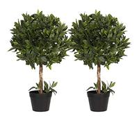 Blooming Artificial - Artificial Bay Laurel Small Bush Topiary (2)