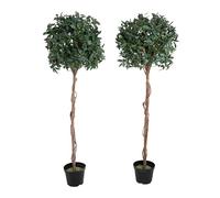 Blooming Artificial - Fake Bay Laurel Tree, Available in Four Sizes, UV Stable Outdoor and Indoor Artificial Topiary Tree (2, 150 cm)