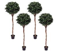 Blooming Artificial - Fake Bay Laurel Tree, Available in Four Sizes, UV Stable Outdoor and Indoor Artificial Topiary Tree (4, 150 cm)