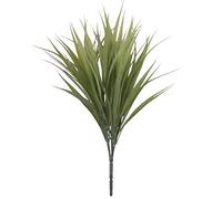 Blooming Artificial Outdoor Plant, Weather Resistant, Faux Decorative Foliage, Easy Care, Perfect for Gardens and Patios (Vanilla Grass) (Pack of 6) (Green) (35cm)