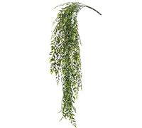 Blooming Artificial Trailing Plants, Faux Decorative Foliage, No Hassle, Easy Care, Perfect for Bringing Life to Indoor Spaces (Bamboo Hanging Bush) (Green) (80cm) (6 Pack)