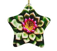 Blooming Cactus Flower Decoration Xmas Ornaments Funny Crafts For Festival Women Friends