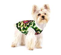 Blooming Cactus Flower print Tshirts for Small Dogs Dog's Fashion Shirt Breathable Sleeveless Shirts for Small Dogs