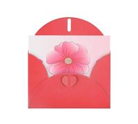 Blooming carnations Print Shimmer Blank Greeting Cards with Envelopes, Elegant DIY Invitations,Thank You Notes