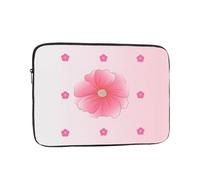 Blooming Carnations Printed Laptop Sleeve, 17 inch Computer Bag, Suitable for Office, Travel, Commuting, and Business Trips.