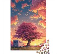 Blooming Cherry Blossoms Puzzle Relax Challenge Toy Paper Rectangular Jigsaw Puzzle for Boy Or Girl 1000pcs (38x26cm)