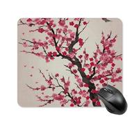 Blooming Cherry Tree Mouse Pad Non-Slip & Waterproof Mousepad for Desk, Ultra Thin Rectangle Mouse Mat for Office, Gaming, 25 * 30cm
