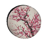 Blooming Cherry Tree Universal Tire Cover Replacement Oxford Fabric Waterproof Wheel Protector for SUV Truck RV Dust Snow Sun Protection 36