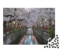 Blooming Cherry Trees Puzzle 1000pcs (75x50cm) Erwachsene Puzzle,Home Decor