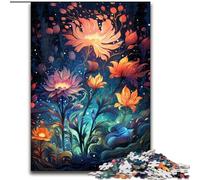 Blooming Colourful Wildflowers Jigsaw Puzzles for Adults Teenagers Jigsaws Puzzle, Challenging Game Gifts for Is Ideal As A Gift for The Whole Family (50x75cm)