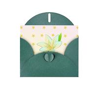 Blooming Daffodils Greeting Cards For All Occasions - Blank Greeting Cards With Envelopes, Holiday Cards 4x6 Inches (Horizontal) Dark Green