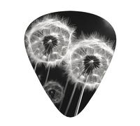 Blooming dandelion 12 Pack Guitar Picks Plectrums with Organizer Storage Box, ABS Material Picks for Acoustic & Electric Guitar, 3 Thickness Options
