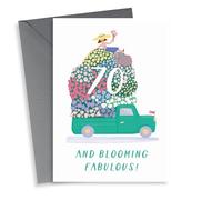 Blooming Fabulous 70th Birthday Card - for Granny Grandma - for Mum or in-Law