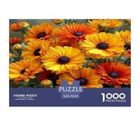 Blooming Flowers And Lush Leaves Jigsaws 1000 Pieces for Adults Or Families Fit Together Perfectly - A Funny And Artistic Puzzle Flower Home Decoration 70x50cm/1000pcs