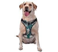 Blooming Flowers Dog Harness for Small, Medium, and Large Dogs – Reflective Straps, Adjustable Fit with Quick-Release Buckles