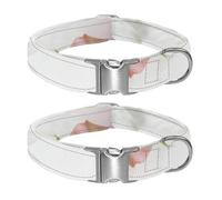 blooming flowers into poetry Adjustable Pet Collar for Small Medium Large Dogs & Cats, Reflective Strip for Night Safety, Soft Comfort Pad