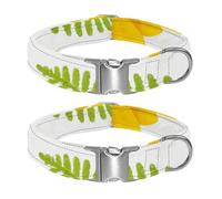 Blooming flowers on white background Adjustable Pet Collar for Small Medium Large Dogs & Cats, Reflective Strip for Night Safety, Soft Comfort Pad