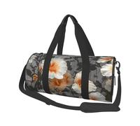 Blooming Hibiscus Flowers Duffel Bags for Women Men, Foldable Travel Totes Bag for Airplane Essentials, Weekender Overnight Bags Large Sport Gym Bag Carry On Luggage Bag with Strap