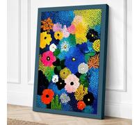 Blooming Kaleidoscope Canvas Wall Art Print 18x12 Inch