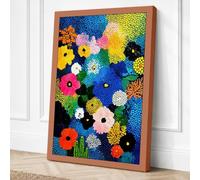 Blooming Kaleidoscope Canvas Wall Art Print 24x16 Inch
