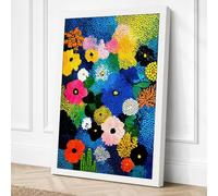 Blooming Kaleidoscope Canvas Wall Art Print 24x16 Inch