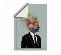 Blooming Mind Modern Unframed Wall Art Print A4 (29.7×21cm), Wall Decor for Living Room, Bedroom, Office & Home, Art Gift