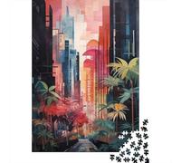 Blooming Modern Metropolis 1000 Piece Jigsaw Puzzle, 70x50cm/1000pcs, for Adults, Quiet Home Activity, Evening Leisure And Quiet Weekends