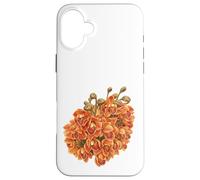 Blooming Orange Orchid Case for iPhone 16 Plus