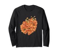 Blooming Orange Orchid Long Sleeve T-Shirt
