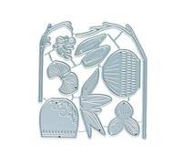 Blooming Orchid Metal Die Cuts,Butterfly Orchid Flower Pot Cutting Dies,Embossing Folders Stencils for Scrapbooking 3D Cards Craft DIY Making Gift