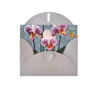 Blooming Orchids Greeting Card, Blank Card With Envelope, 4x6 Inches (Approx. 10x15 Cm), For Events, Weddings,& Birthdays.