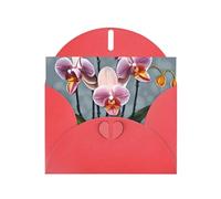 Blooming Orchids Greeting Card, Blank Card With Envelope, 4x6 Inches (Approx. 10x15 Cm), For Events, Weddings,& Birthdays.