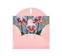 Blooming Orchids Greeting Card, Blank Card With Envelope, 4x6 Inches (Approx. 10x15 Cm), For Events, Weddings,& Birthdays.