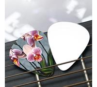 Blooming Orchids Patterned guitar pick set - (thin/medium/thick), widely compatible with all kinds of stringed instruments,