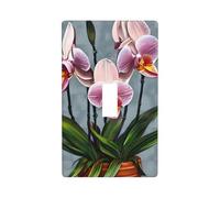 Blooming Orchids Printed Wall Plate, Polycarbonate Decorative Socket Cover for Home & Office