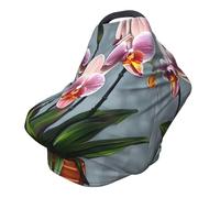 Blooming Orchids Versatile full-print Stroller Chair Cover/Nursing Cover, specially designed for your baby