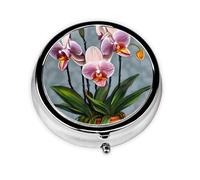 Blooming Orchids3 Compartment Pillbox, A Portable Medicine Box That Holds Vitamins,#Medications, Fish Oil and Supplements.