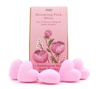 Blooming Pink Bliss Bath Heart Gift Set - Luxurious Bubblegum Scented Bath Bombs for Sweet and Playful Indulgence