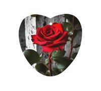 Blooming Red Rose Car Air Freshener Hanging, Long Lasting Scented Car Aromatherapy Tablets, Love form Fragrance Scented Cards for Vehicles, Bedroom, Wardrobe White-style