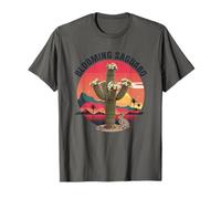 Blooming Saguaro Cactus Desert Sunset Graphic T-Shirt