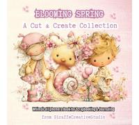 Blooming Spring Collage Book: 60 Fussy Cut Elements + 40 Pastel Whimsical Pages for Junk Journaling & Scrapbooking: Single-Sided Square Spring Designs ... Projects (Whimsy Collage Ephemera Cut-Outs)