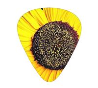 Blooming Sunflower Flower Guitar Picks with Organizer Storage Box Guitar Plectrums 12PCS 3 Thickness Thin Medium Heavy 0.46 0.71 0.96mm Guitar Picks For Acoustic Electric or Bass Guitars
