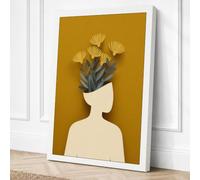 Blooming Thoughts Canvas Wall Art Print 24x16 Inch