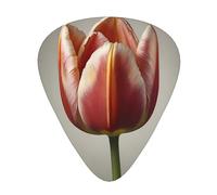 Blooming tulips Patterned Guitar Picks - 12-Piece Set with 3 Different Thicknesses, Suitable for Electric and Acoustic Guitars