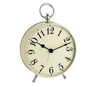 Blooming Weather Quartzclock-Vintage-Look Alarm Clock, Beige, 12.3 x 7.2 x 16 cm