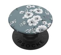 Blooming White Flower Blossoms PopSockets Adhesive PopGrip