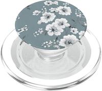 Blooming White Flower Blossoms PopSockets PopGrip for MagSafe